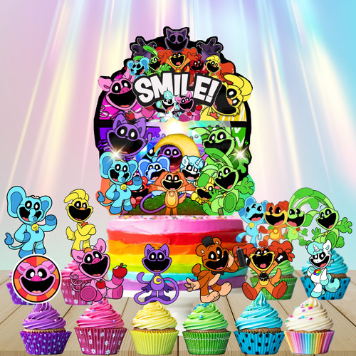 Smiling plushy tableware party - tableware,